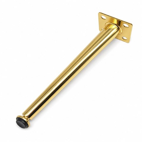 Zestaw 4 nóg meblowych nogi skośne 240 mm - Złoty Chrom