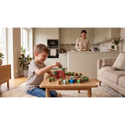 Klocki magnetyczne 108 szt kostki 2x2 cm klocki konstrukcyjne Ricokids RK-785