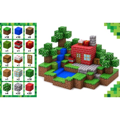 Klocki magnetyczne 108 szt kostki 2x2 cm klocki konstrukcyjne Ricokids RK-785
