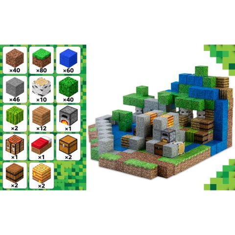 Klocki magnetyczne 300 szt kostki 2x2 cm klocki konstrukcyjne Ricokids RK-785