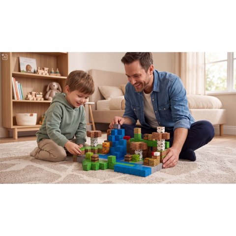 Klocki magnetyczne 300 szt kostki 2x2 cm klocki konstrukcyjne Ricokids RK-785