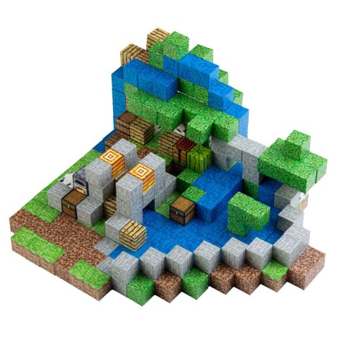 Klocki magnetyczne 400 szt kostki 2x2 cm klocki konstrukcyjne Ricokids RK-785