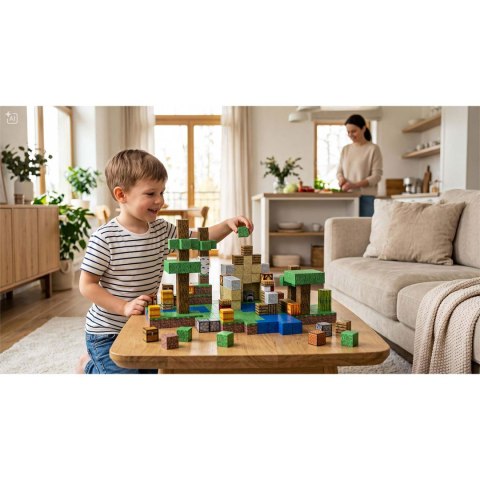Klocki magnetyczne 400 szt kostki 2x2 cm klocki konstrukcyjne Ricokids RK-785
