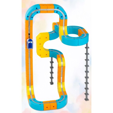 Kolejka magnetyczna tor elektryczny klocki konstrukcyjne 134 szt Ricokids RK-784