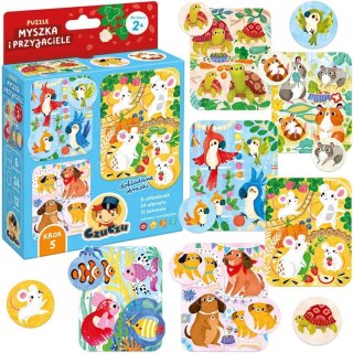 CzuCzu Puzzle Myszka i Przyjaciele - Układanka i memorki 2+ ZA5663