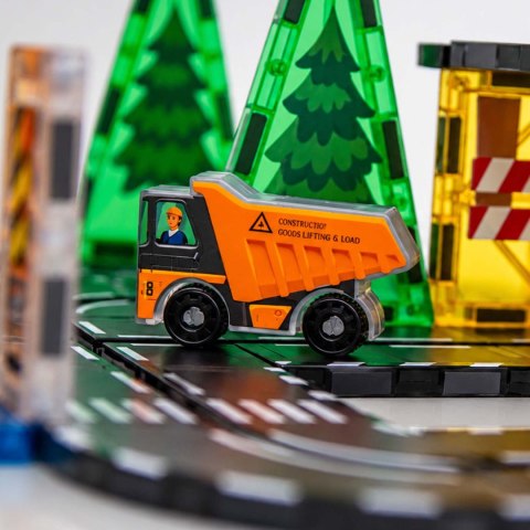 Klocki magnetyczne konstrukcyjne samojezdna koparka dźwig plac budowy Ricokids RK-783