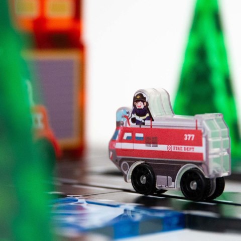 Klocki magnetyczne konstrukcyjne samojezdna straż pożarna Ricokids RK-783