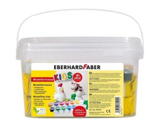 Glina samoutwardzalna Kids biała 2kg + farby 14kol