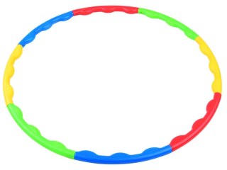 Hula hop składane kolorowe koło do kręcenia 60 cm 8 elementów SP0692