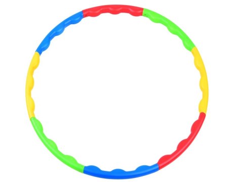 Hula hop składane kolorowe koło do kręcenia 60 cm 8 elementów SP0692