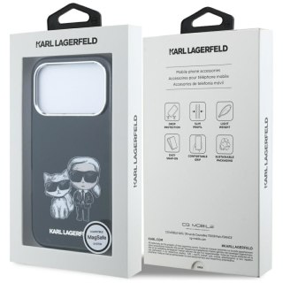 KARL LAGERFELD futerał do IPHONE 18 Pro Max/ 17 Pro Max kompatybilny z MagSafe (Smooth Karl & Choupette Bodies) czarny