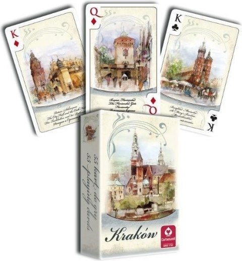 Karty Kraków Akwarele 1x55 CARTAMUNDI