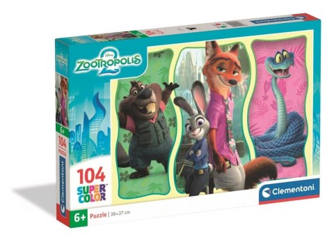 Puzzle 104 Super Kolor Zootopia 2