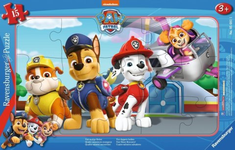 Puzzle 15 Paw Patrol Brave Rescuers Frame