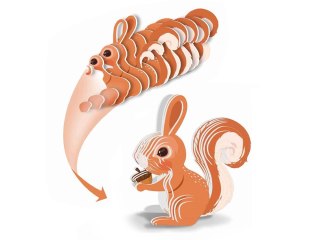Puzzle 3D kartonowy model WIEWIÓRKA zrób to sam DIY 35 ele ZA5720