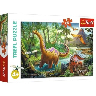 Puzzle 60 Wędrówka dinozaurów TREFL