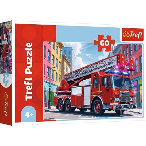 Puzzle 60 Wóz strażacki TREFL