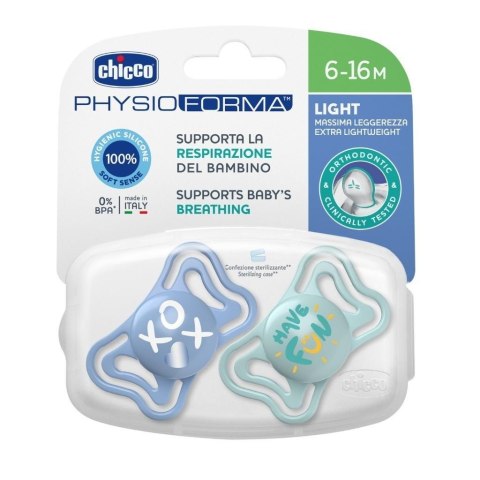 Smoczek uspokajający PhysioForma Light nieb 6-16m