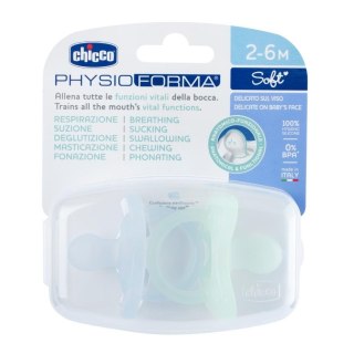 Smoczek uspokajający Soft niebieski 2szt 2-6m